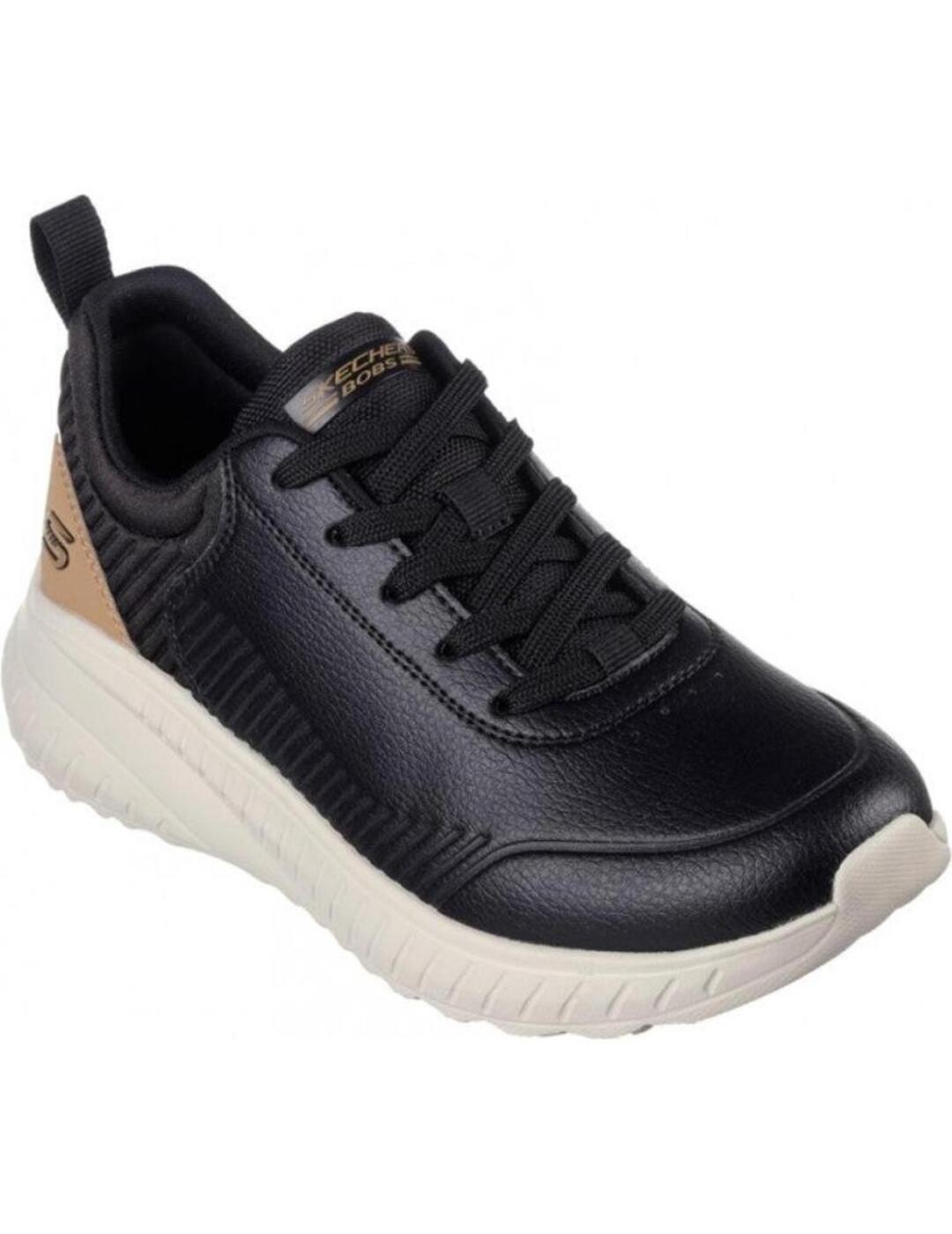 Zapatillas Skechers Bobs Squad Chaos-Heeling Negro Hombre