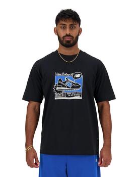 Camiseta New Balance Rlx Ad Ss en Negro para Hombre