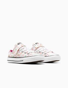 Zapatilla Converse Ctas 1 V Ox con Flores para Niñas