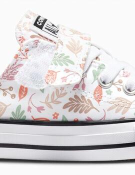 Zapatilla Converse Ctas 1 V Ox con Flores para Niñas