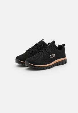 Zapatilla Skechers Graceful-Get Connected en Negro Mujer