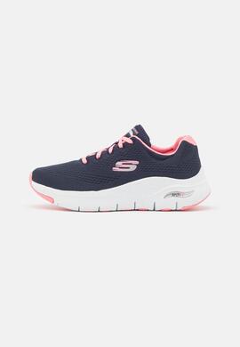 Zapatilla Skechers Arch Fit - Big League en Marino Mujer