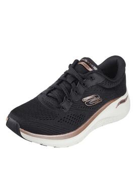 Zapatilla Skechers Arch Fit 2.0-Glow The Distance en Negro