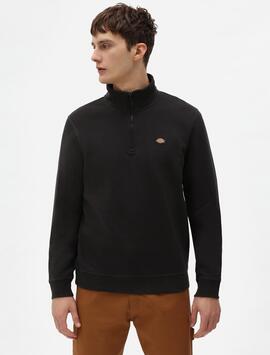 Sudadera Dickies Oakport Quarter Zip en Negro para Hombre