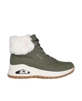 Botín Skechers Uno Rugged-Fall Air en Verde para Mujer