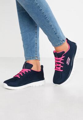 Zapatilla Skechers Graceful-Get Connected en Marino Mujer