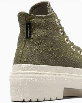 Botín Converse Ctas Lugged Heel Hi en Verde para Mujer