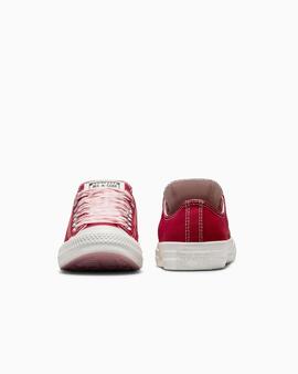 Zapatilla Converse Ctas Ox Chck Taylor All Staren Rojo Mujer