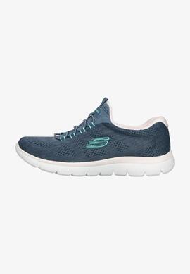 Zapatilla Skechers Summits-Fun Flare en Azul para Mujer