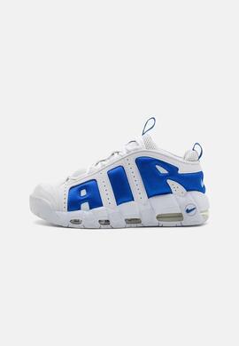 Zapatilla Nike Air More Uptempo Low en Blanco y Azul