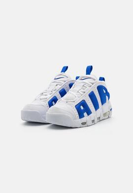 Zapatilla Nike Air More Uptempo Low en Blanco y Azul