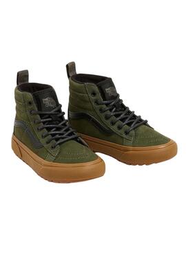 Botín Vans Mte Sk8-Hi EN Verde para Niño